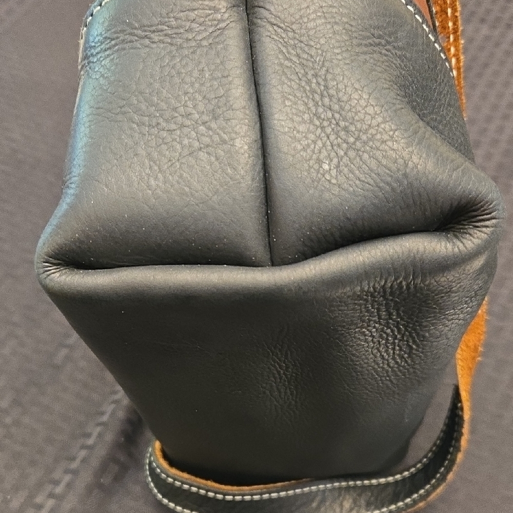 Valor Heavy Leather Crossbody Tote Bag – Artisan Rustic Style - Picture 4 of 12